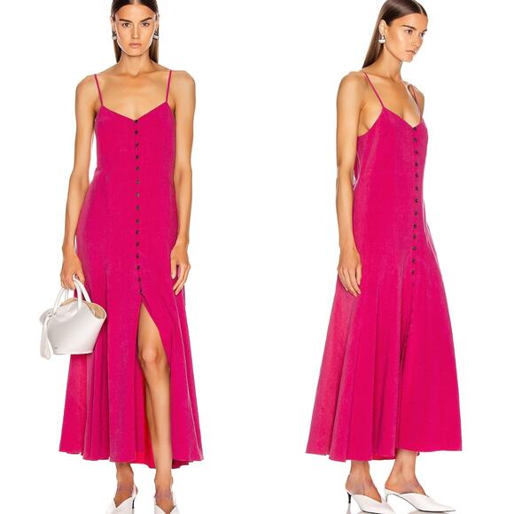 Mara Hoffman Dresses & Skirts - Mara Hoffman Diana Button-down Maxi Dress in Hot Pink